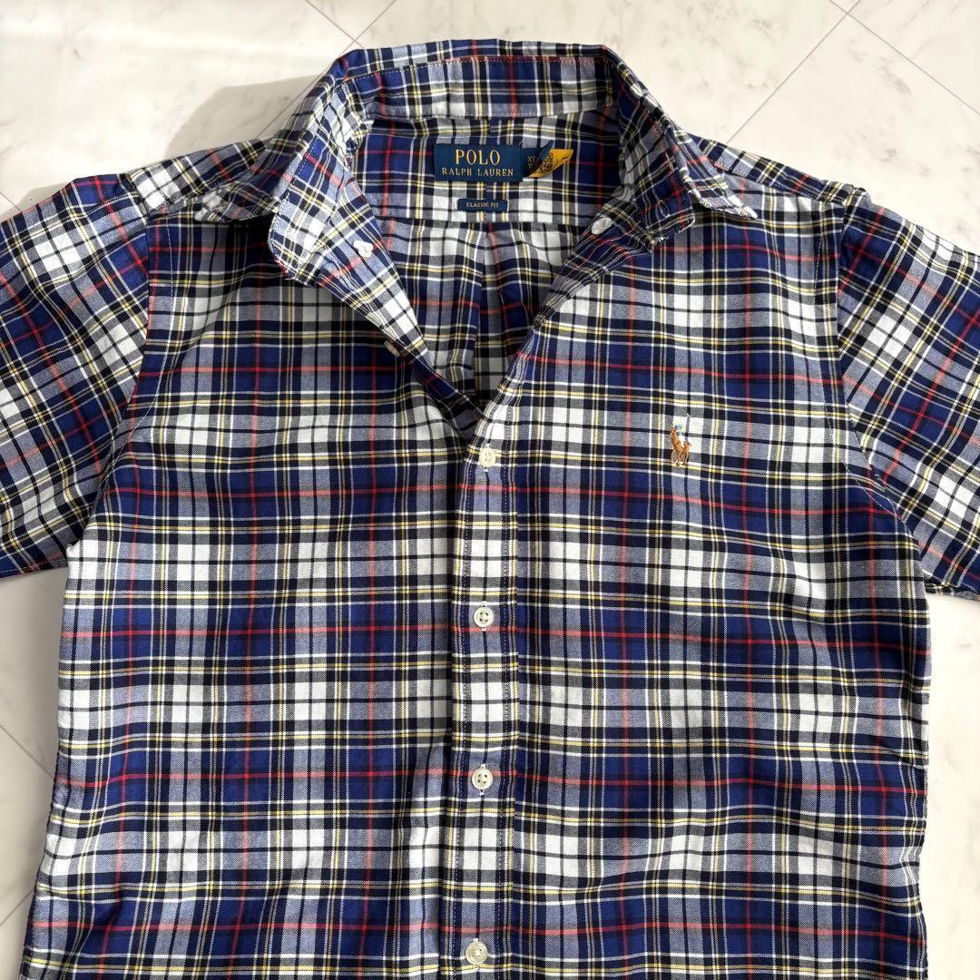 現行【ラルフローレン】オックスフォードシャツ 長袖 チェック