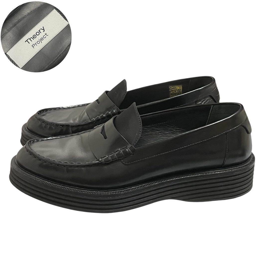 極美品 セオリープロジェクト 厚底コインローファー 42 ビジネス