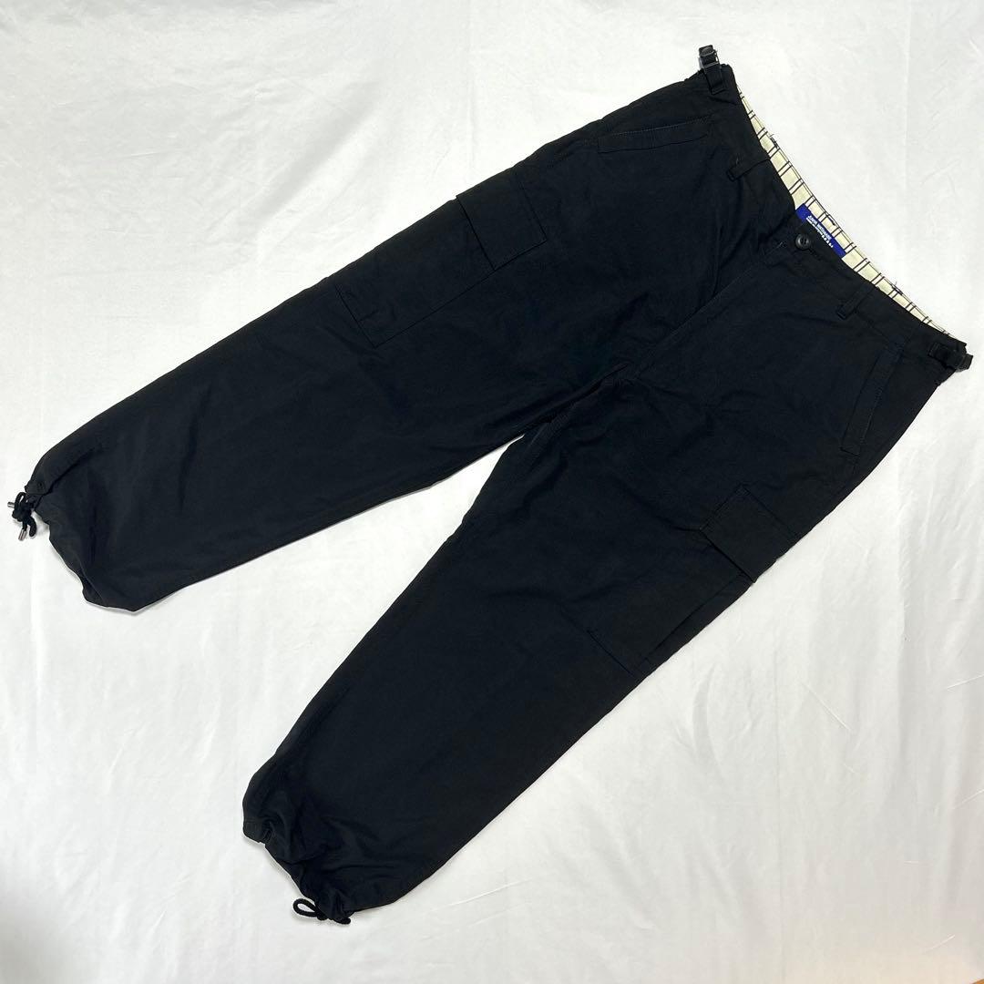 I*n様 【美品】JUNYA WATANABE MAN カーゴ パンツ M 黒 JUNYA WATANABE MAN(ジュンヤワタナベ) 24SSカーゴパンツWM-P004 WM