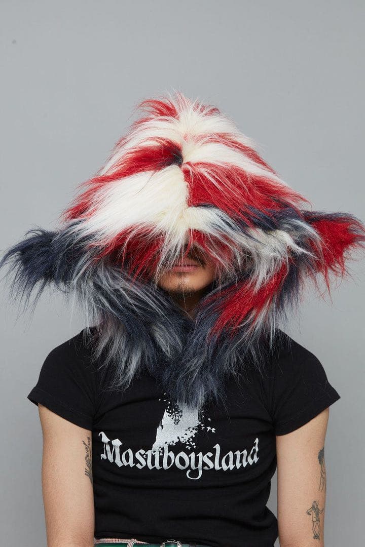 Masu 23aw Marble flag hoodMASU 23aw marble flag hood