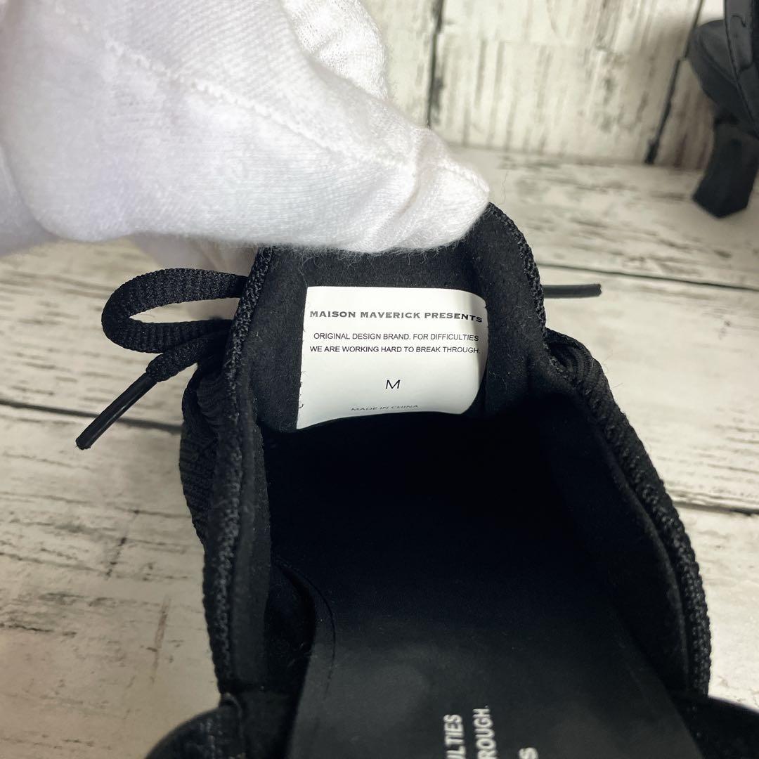 美品 ✨ メゾンマーベリックプレゼンツ レースアップ ミュール 黒 23.5cm