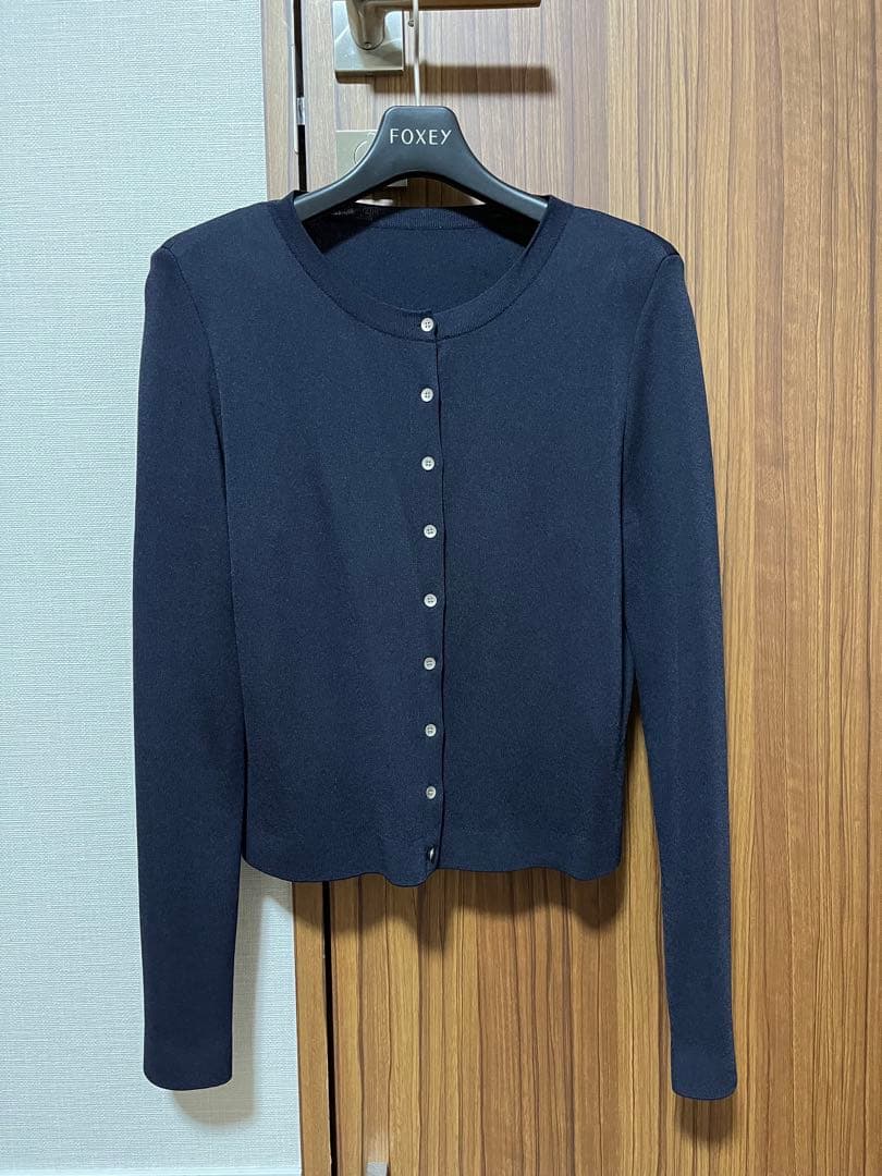 FOXEY フォクシー エブリデイカーディガン 38 ミッドナイトブルー現行品 FOXEY フォクシー エブリデイカーディガン 38 ミッドナイトブルー現行品