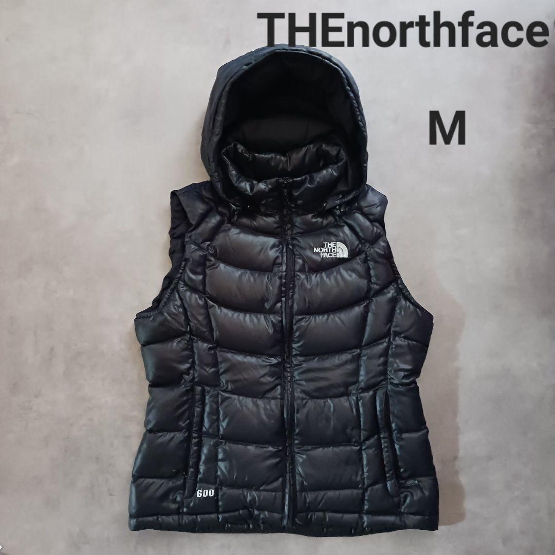 フード付きダウンベスト ブラック