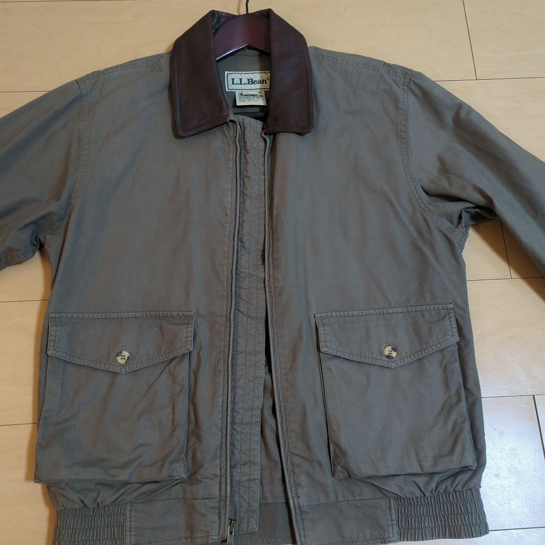 L.L.BEAN A-2 type ジャケット 襟レザー 80's