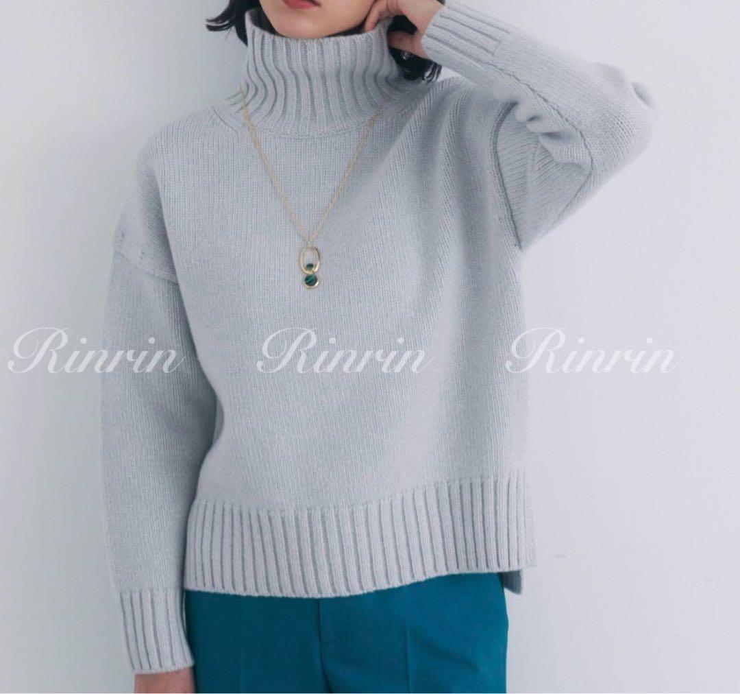 ANAYI ウールカシミヤドロップショルダー プルオーバー 38 - メルカリ