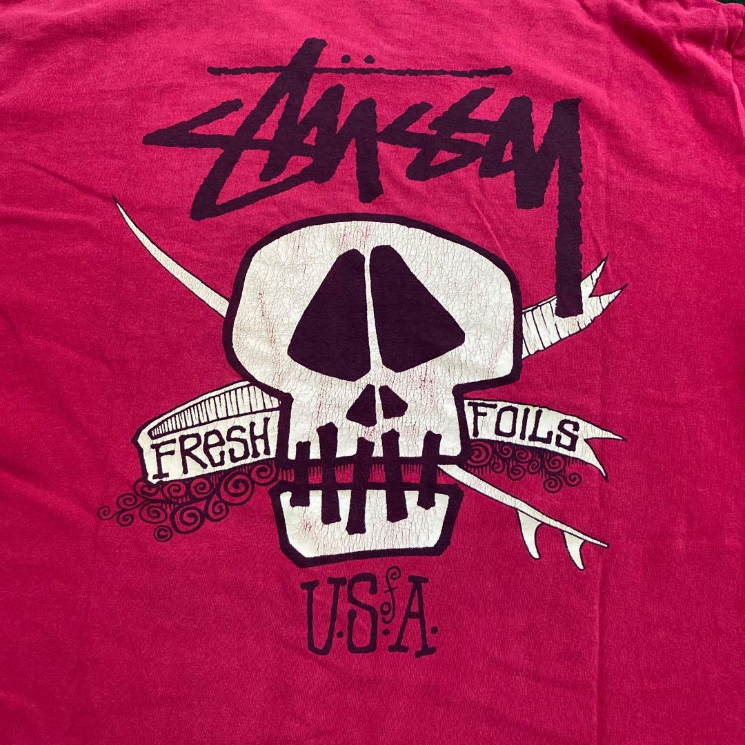 STUSSY 80s 黒タグ 初期 Rなし USA 初代 スカル サーフ old - メルカリ