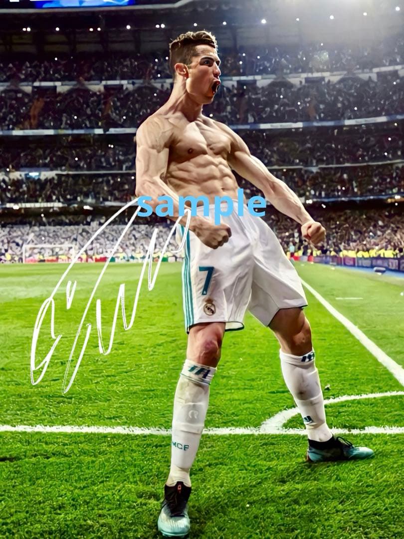 クリスティアーノ・ロナウド 高画質 サイン フォト 写真 ポートレート