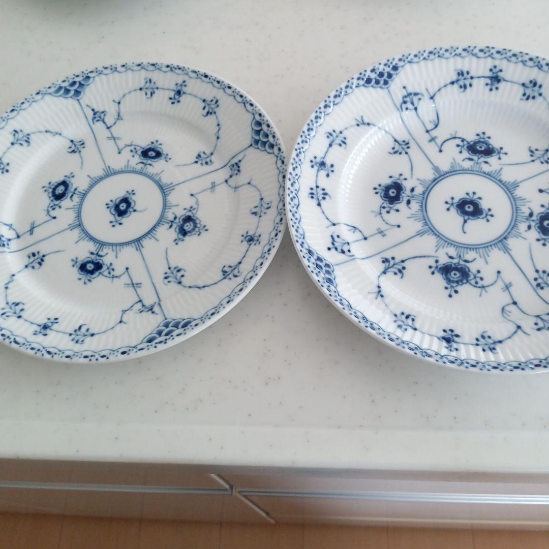 ロイヤルコペンハーゲンハーフレース22センチプレート2枚 - メルカリ