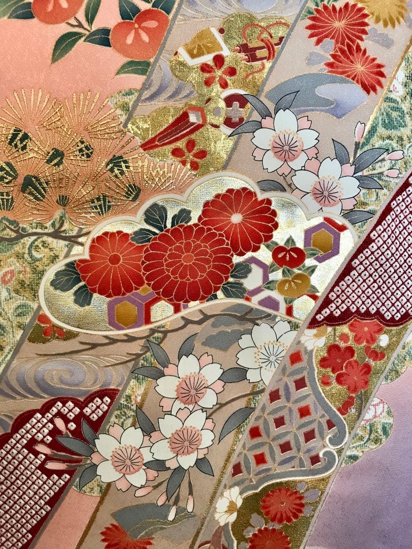 振袖 超美品 正絹 宝づくし 熨斗 日本の美結集