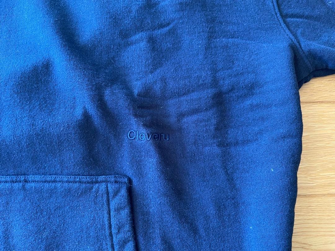 WIDE SWEAT MUJI TURTLE NECK Washed Navy ファッション メンズ