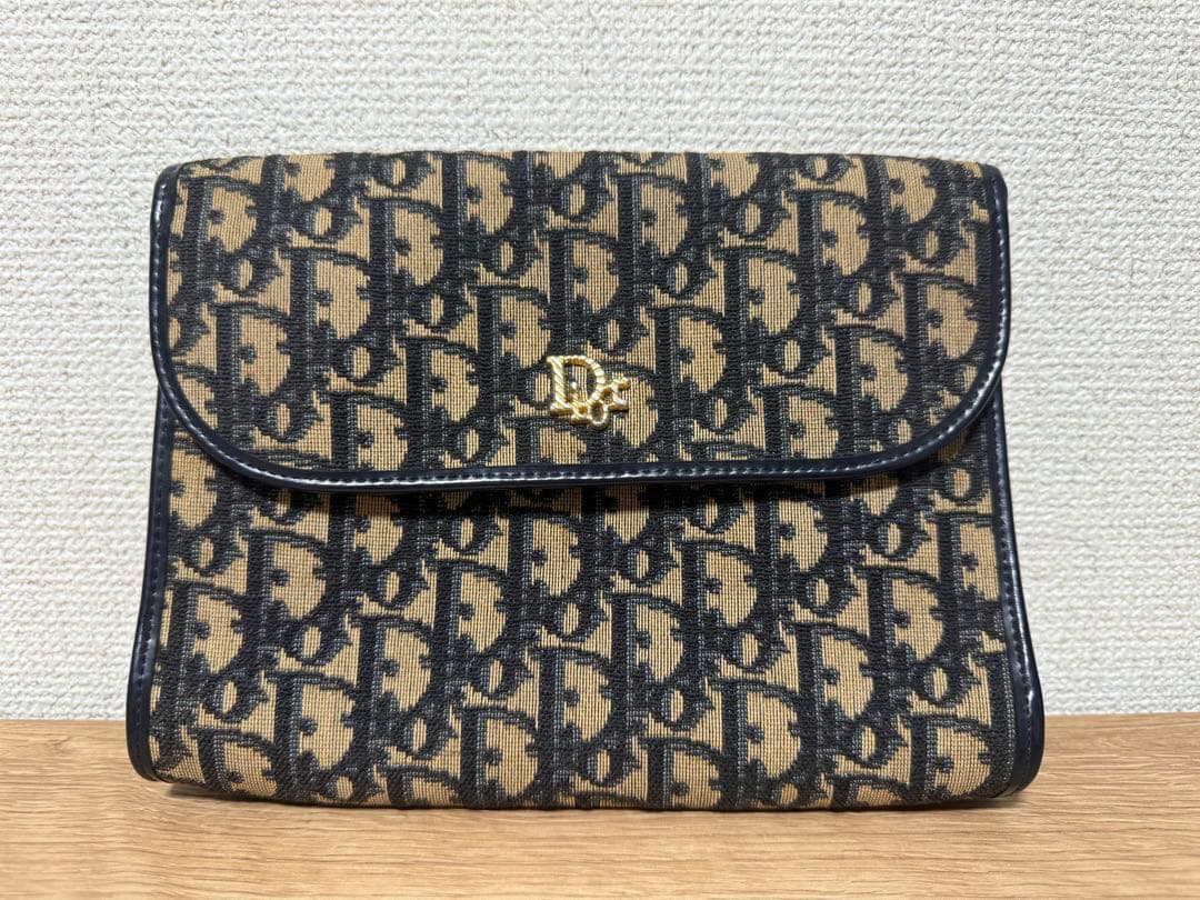 Christian Dior ロゴパターン クラッチバッグ トロッターロゴ