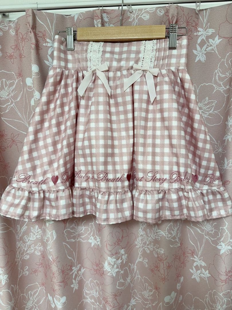 ギンガムチェックスカパン リズリサ LIZLISA ピンク 難あり - メルカリ