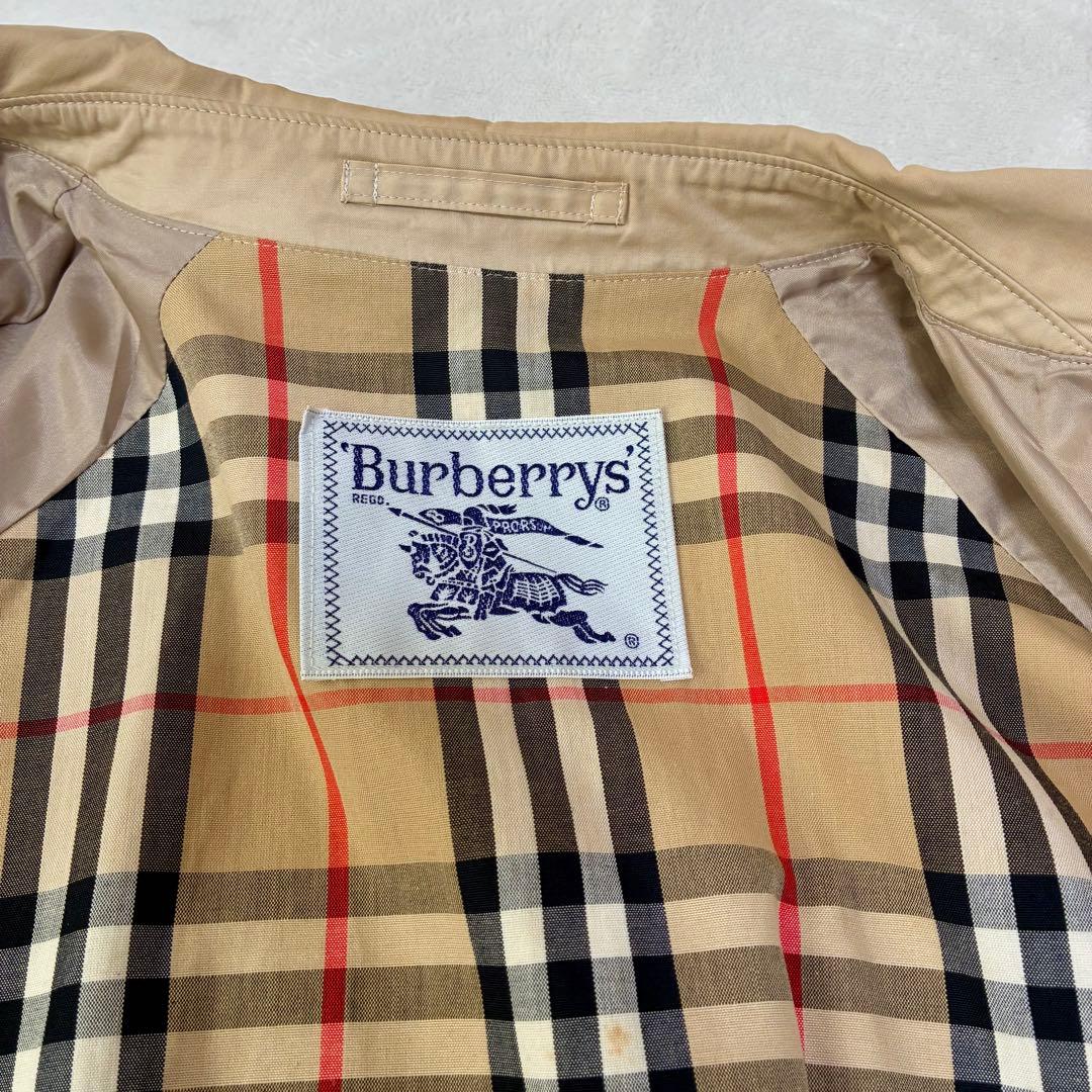 Burberrys 白タグ 金ボタン ベルト付 ステンカラーコート 9AR英国製