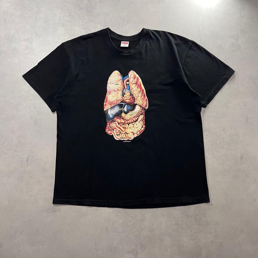 18aw supreme guts tee Tシャツ 内臓 アナトミカルチャート - メルカリ