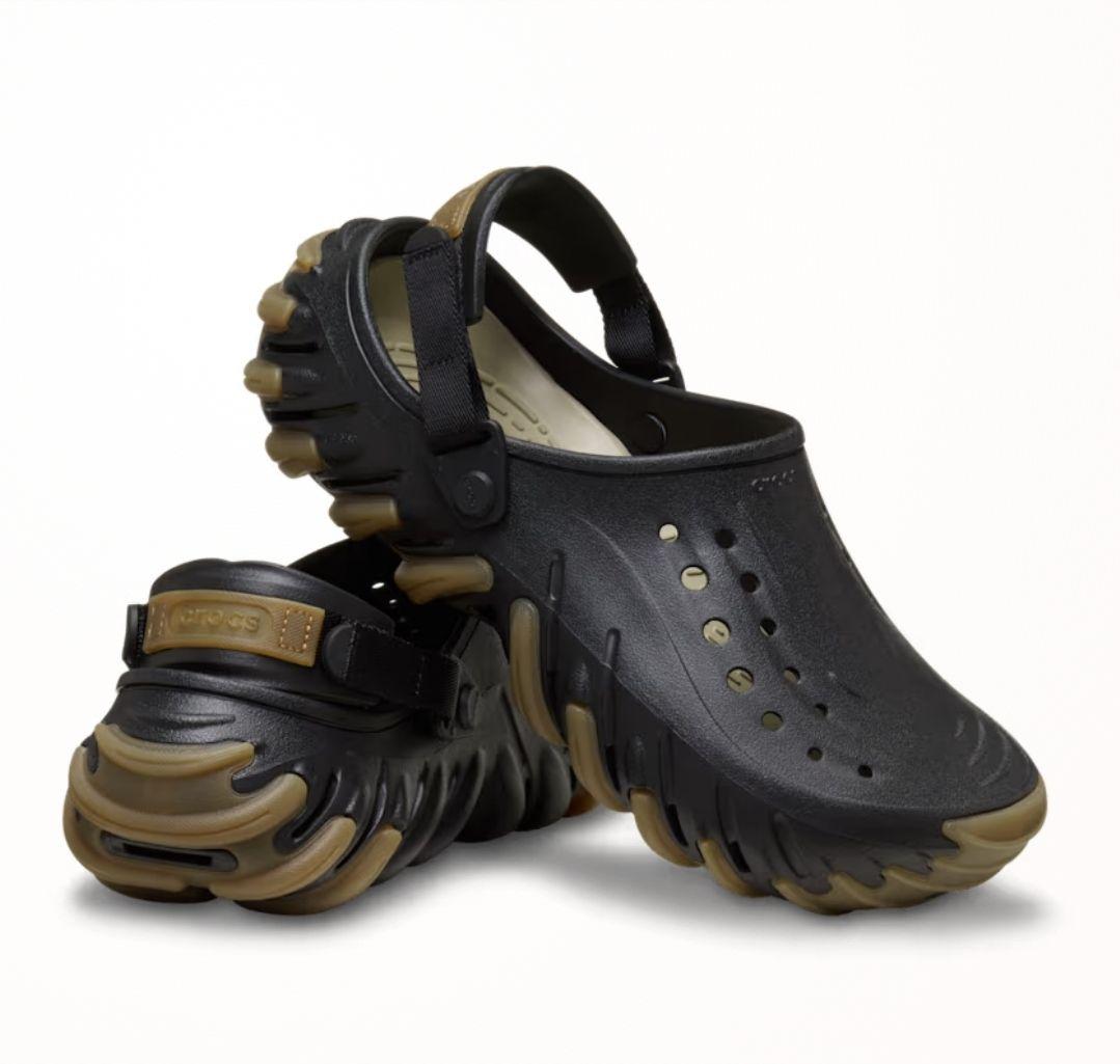 新品未使用 crocs エコー ガム RO クロッグ 27 クロックス 厚底 - メルカリ