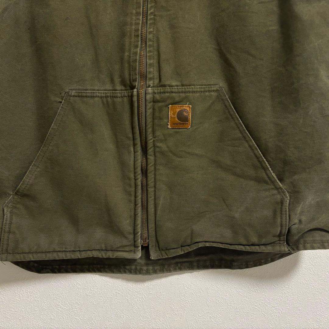 Carhartt カーハート ダック ベスト モスグリーン 緑 L - メルカリ