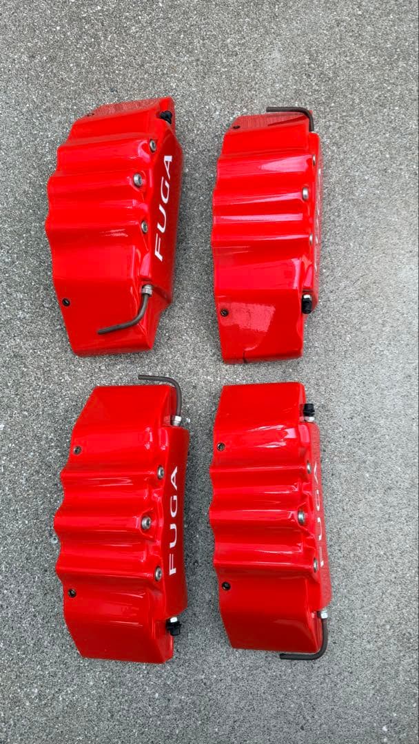 FUGA ブレーキキャリパー レッド 4個セット ウェーバースポーツ - メルカリ