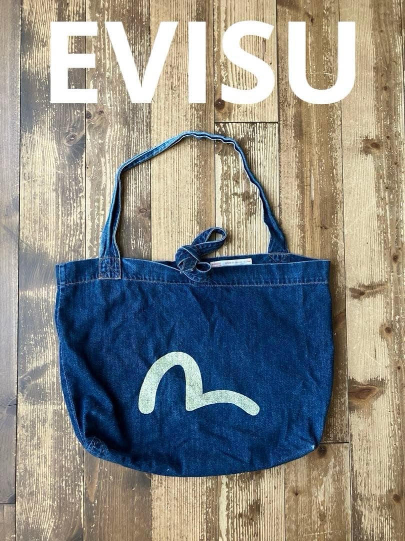 EVISU エヴィス エビス デニムトートバッグ ショルダーバッグ カモメ柄