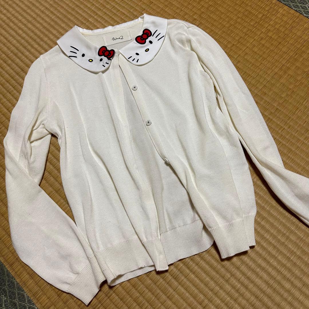 Nina mew ニーナミュウ　ハローキティ　カーディガン　サンリオ ニーナミュウ Ninamew キティカーディガン （NV） - ファッション通販