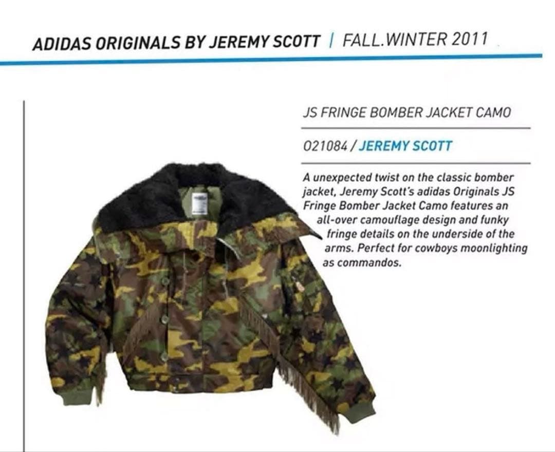 adidas jeremy scott n-2b フライトジャケット - メルカリ