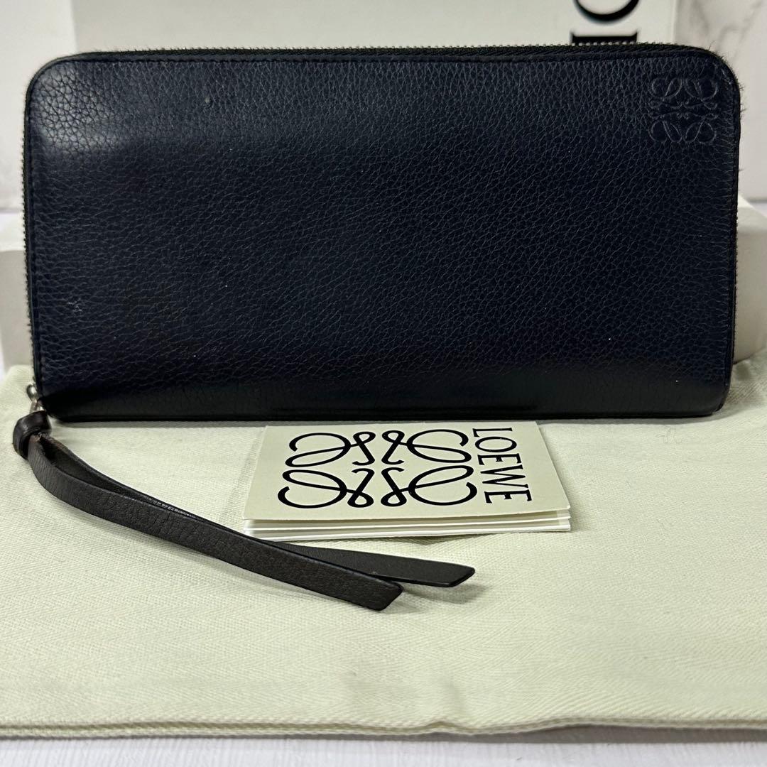 新品同様‼️ 現行 ロエベ LOEWE 長財布 バイフォールド ラウンド