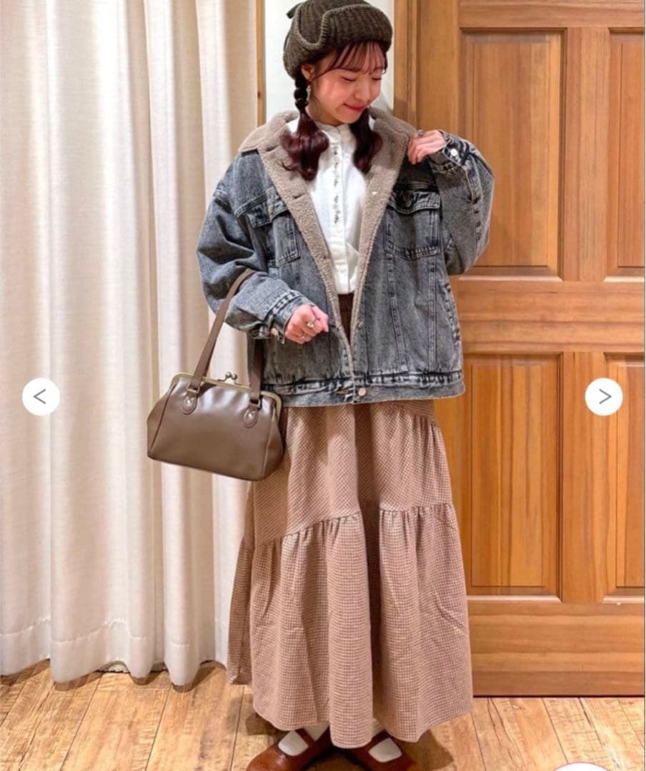 Samansa Mos2 デニムボアジャケット ブラック sm2 ナチュラル - メルカリ