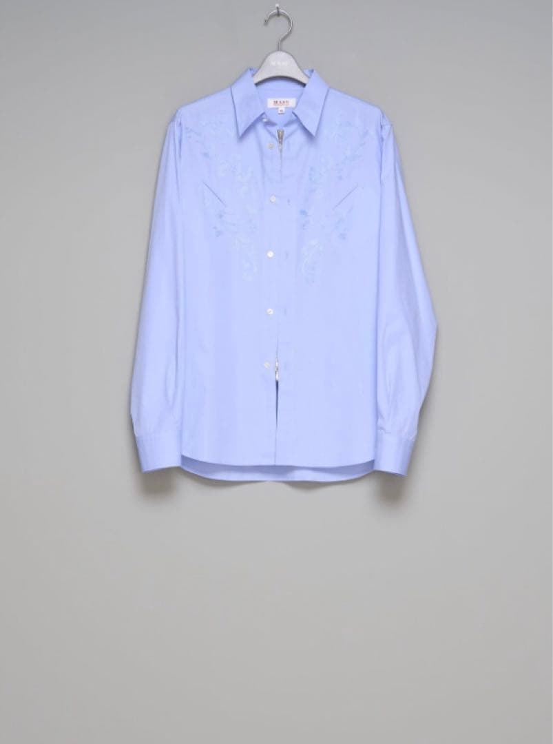 y*。様 2025新作 MASU　RODEO ZIP-UP DRESS SHIR MASU RODEO ZIP-UP DRESS SHIRT （White） - Osaka / Kyoto, Ship