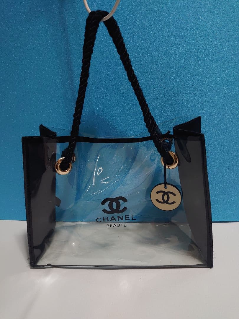CHANEL BEAUTE 透明 シャネル ノベルティ ミニトートバッグ - メルカリ