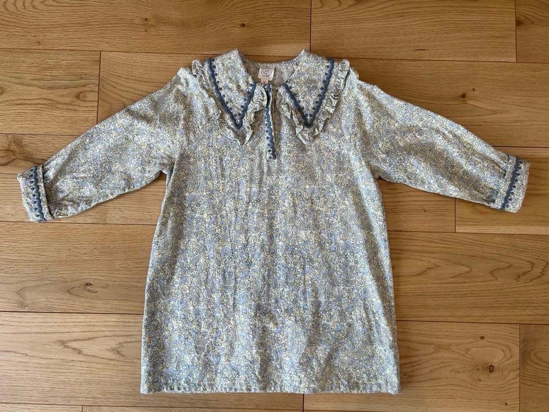 Apolina花柄ワンピース 5-7y