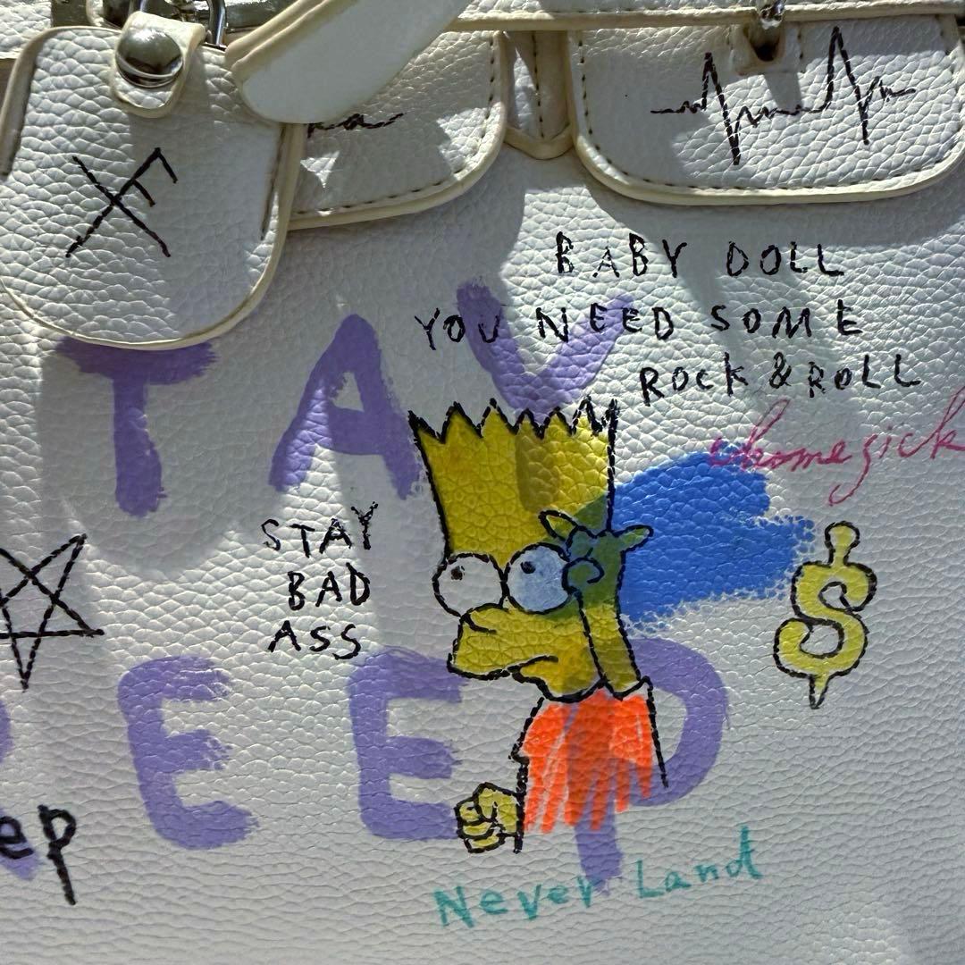 タグ付き未使用品】 ゲルニカ ペイントハンドバッグ ホワイト