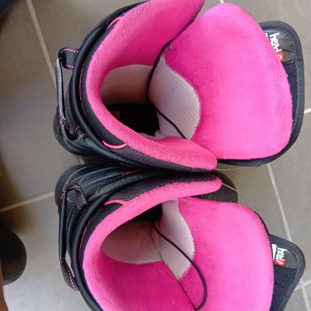 head　スノーボードブーツ 24.5cm ブラック/ピンク
