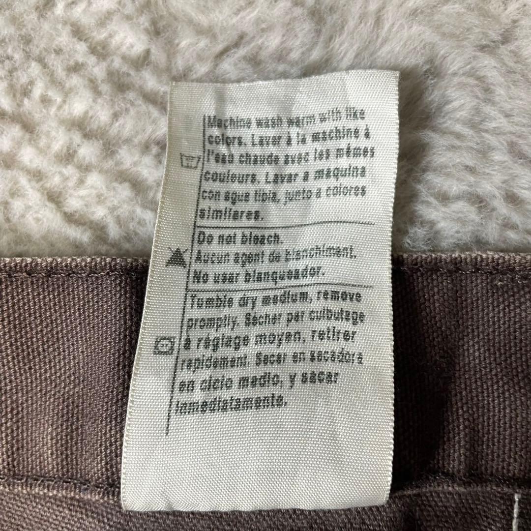 神フェード☆カーハート ダブルニーダックパンツ 茶 38×34 デカ履きに