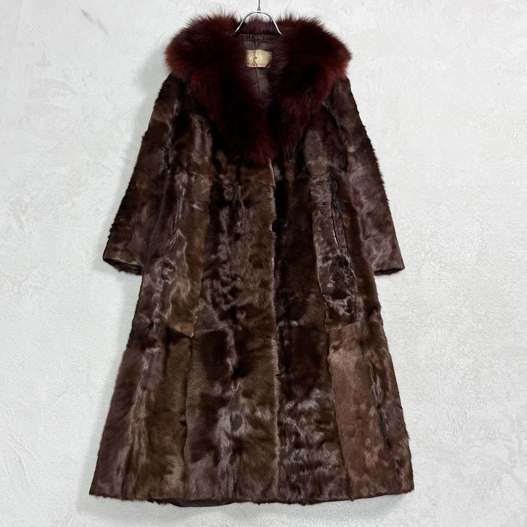 MITSUKOSHI ミンク毛皮 SAFURON サフロン ロングコート 13号 MITSUKOSHI ミンク毛皮 SAFURON サフロン ロングコート 13号