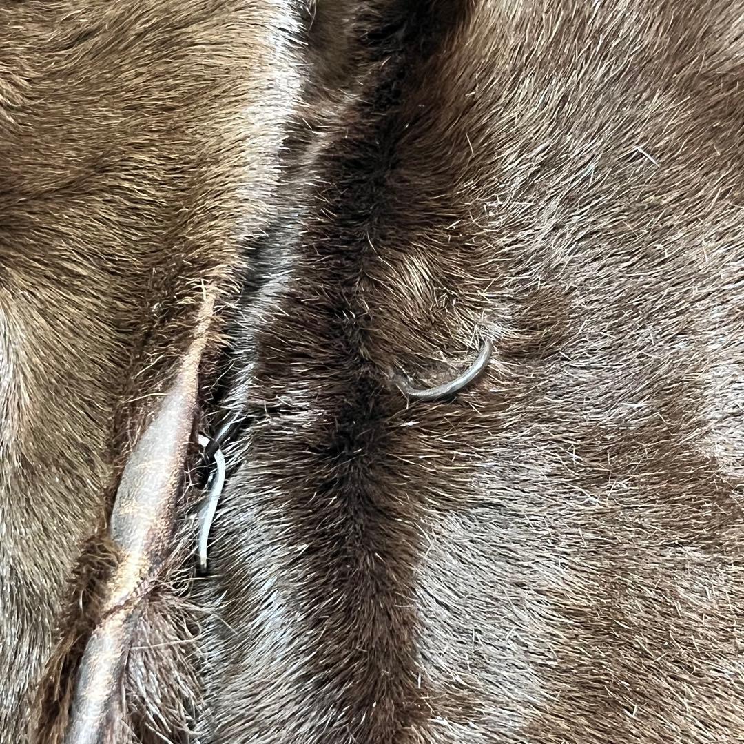 MITSUKOSHI ミンク毛皮 SAFURON サフロン ロングコート 13号