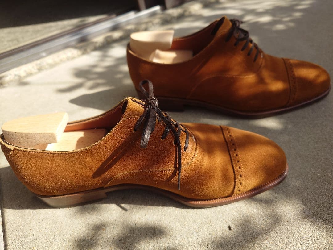 IRON DRESS アイアンドレス 6D スェードパンチドキャップトゥ - メルカリ