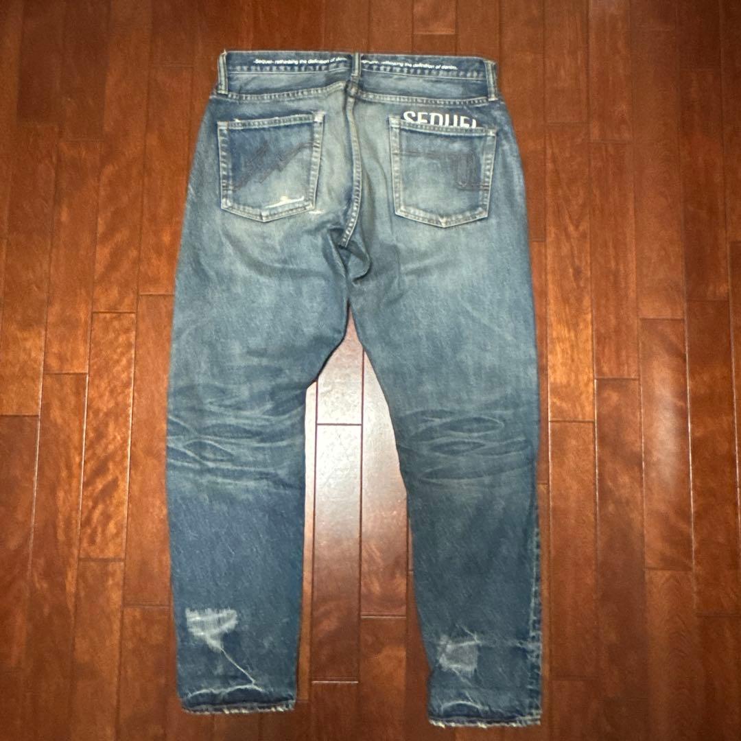 最安値】SEQUEL ダメージデニム 藤原ヒロシ着用 - メルカリ