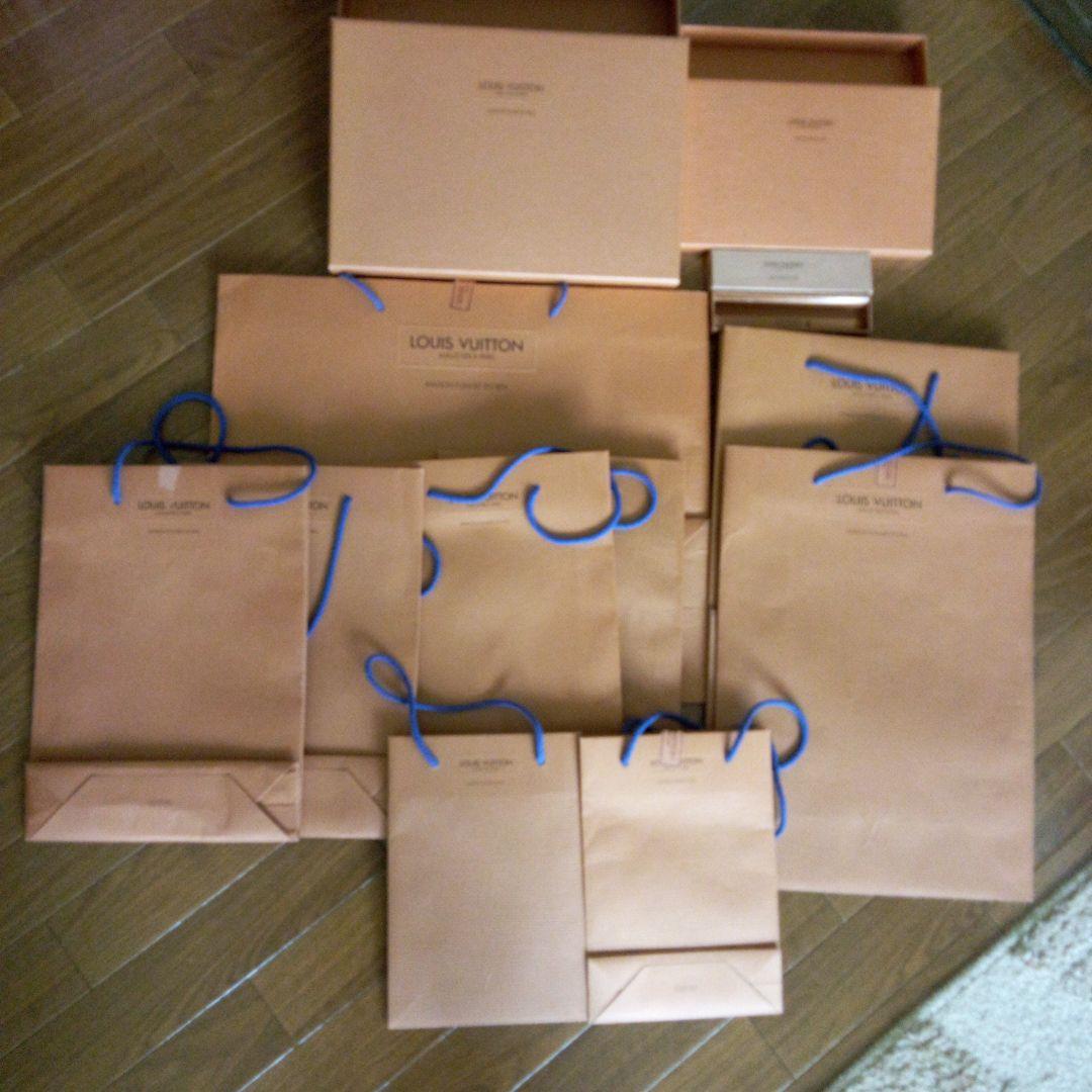 LOUIS VUITTON ショップ袋9とボックス3セットまとめ売り - メルカリ