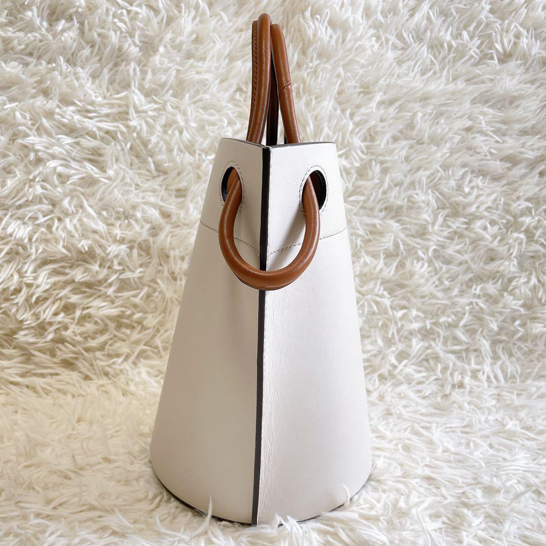 美品✨オルセット CORDAバケットバッグ ノット 牛革 巾着袋付き バイ