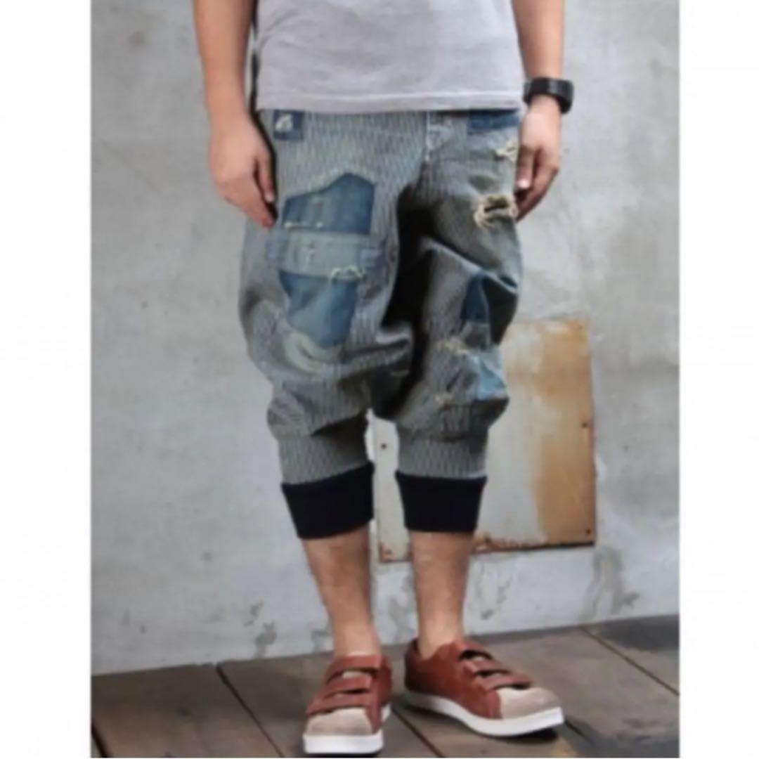 激レア ニッシー 西島 愛用 glamb グラム サルエル パンツ ヒッコリー