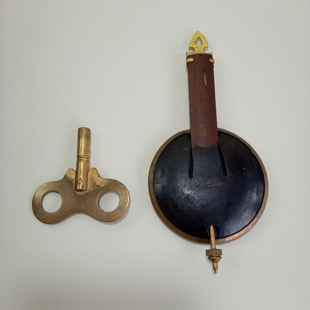 アンティーク 明治時計社 柱時計 手巻式