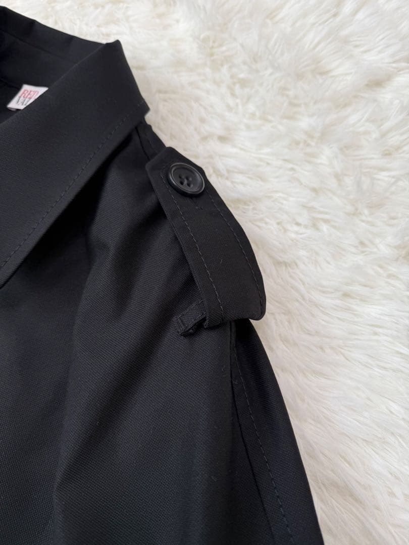 プチバトー 美品 red valentino トレンチコート ベルト付き 裾フリル