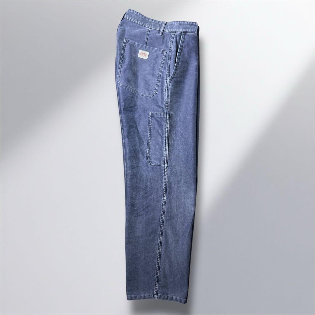 DANTON モールスキン ワークパンツ フランス製 38 ナス紺 経年変化