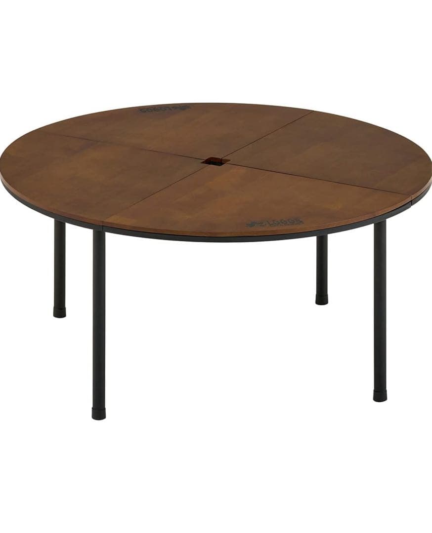 《在庫切れ品》ロゴス(LOGOS) アイアンウッドテーブル・ラウンド