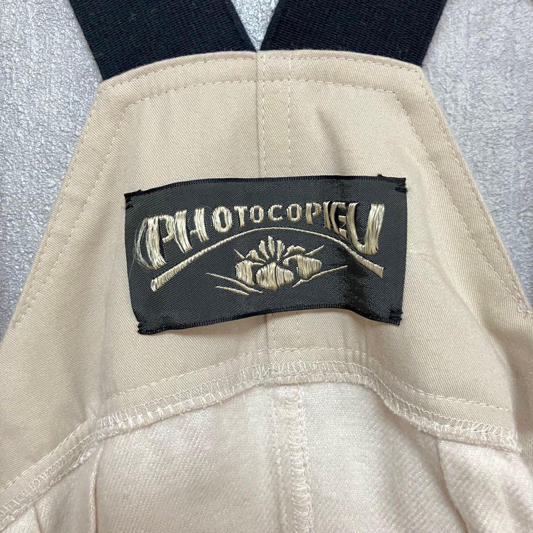 美品 フォトコピュー ジャンパースカート CLAUDE リネン サロペット