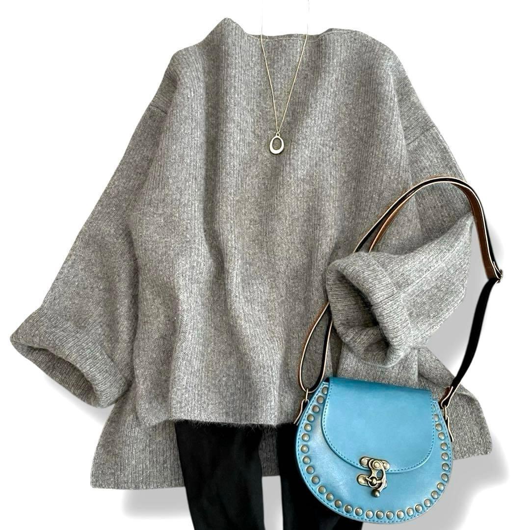 新品◆【定価4.6万】ハーヴェル スタジオ ラクーンニット グレー 38 HAVEL studio（ハーヴェルスタジオ）の「【HAVEL studio / ハーヴェル