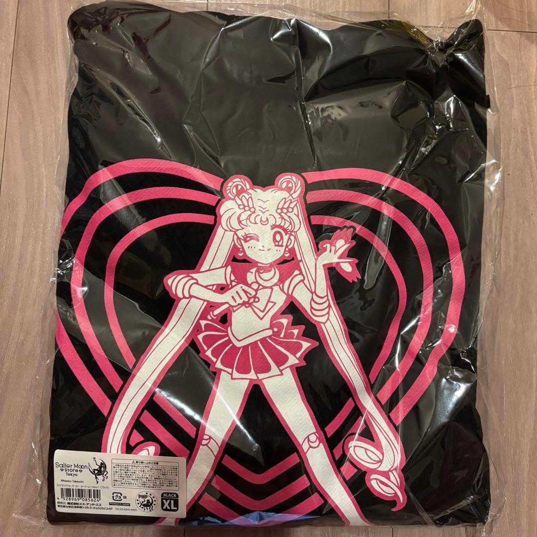 セーラームーンストア パーカー セーラームーン＆ルナ ブラック XL