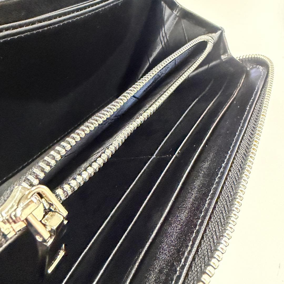 スティングレイ 長財布 ブラック ラウンドファスナー ストラップ対応