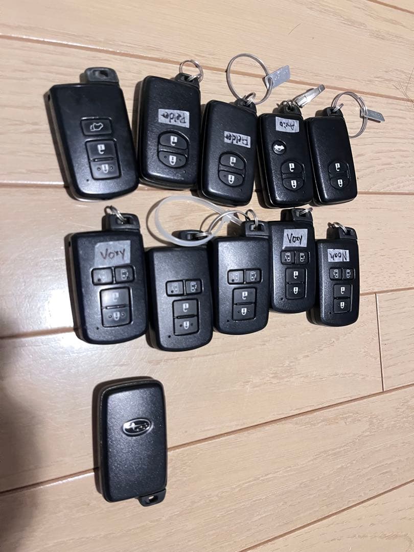 @*読様 スバル&トヨタ　キーレスエントリーリモコン 11個セット 楽天市場】キーレスエントリーキット リモコンタイプ9種類 純正音ミニ