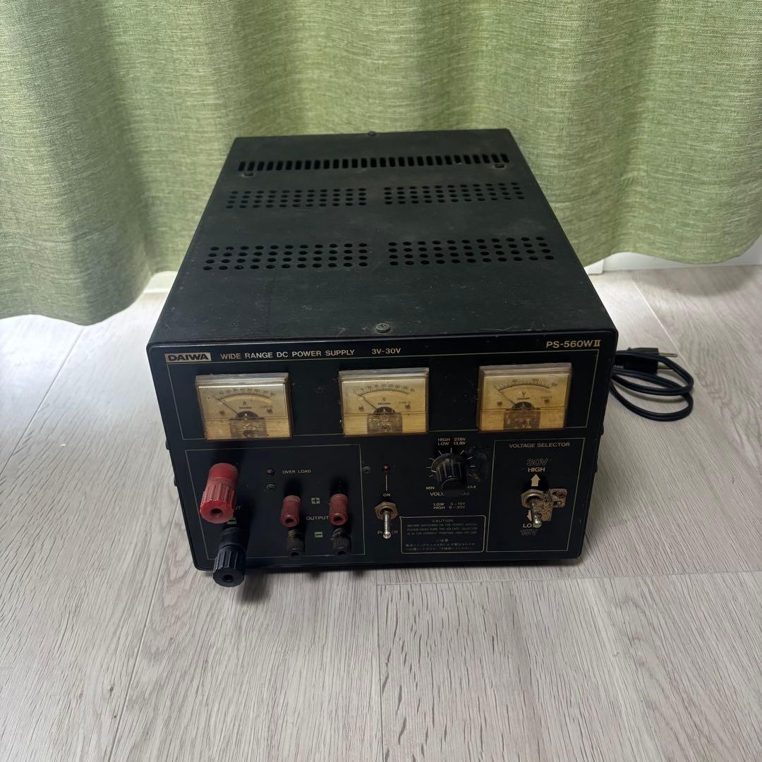 DAIWA 直流安定化電源　PS-560WⅡ ダイワ Yahoo!オークション - [SK] DAIWA ダイワ PS-560WⅡ WIDE RANGE DC POW