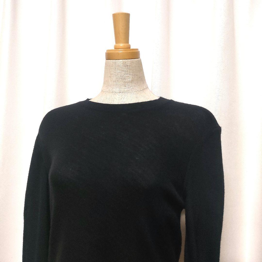 コムデギャルソン 薄手 クルーネック ウール ニット カットオフ